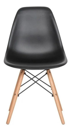 Silla de comedor Garden Life Eames, estructura color negro, 1 unidad