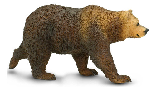 Figura De Oso Grizzly Safari Ltd 4.7 Pulgadas Juguete Educat