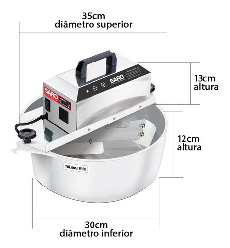 Imagem 4 de 6 de Panela Mexer Doce 10 Litros C/ Timer E Variador Velocidade