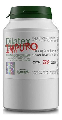Dilatex Impuro (120 Caps) - Explosão De Pump & Resistência 
