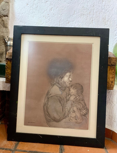 Cuadro Litografía Maternidad Rafael Coronel (Usado)