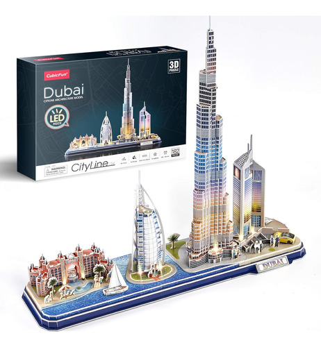 Cubicfun Rompecabezas 3d Dubai Cityline