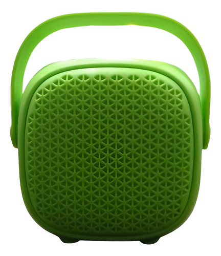 Mini Parlante Bluetooth Portátil Recargable Luces Led Fm Verde