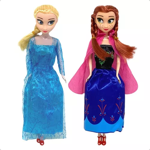 Kit Com 2 Boneca Do Filme Frozen Musical Ana E Elsa 30cm