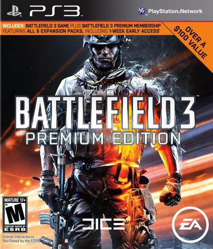 Battlefield 3 Premium Edition ~ Videojuego Ps3 Español