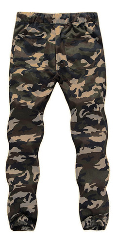 Pantalones Lápiz M-5xl Deportivos De Camuflaje Con Cinturón