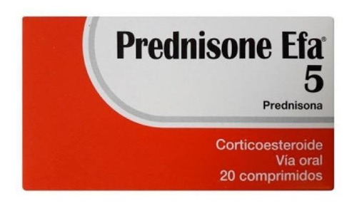 Prednisone Efa 5 Mg 20 Comprimidos