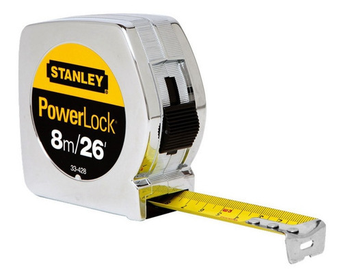 Flexómetro Stanley 33-428mx Powerlock 8 Mts