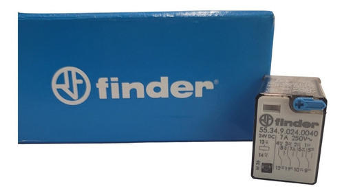 Relé Electromagnético Finder Mod.5534 De 4 Inversores 24vdc