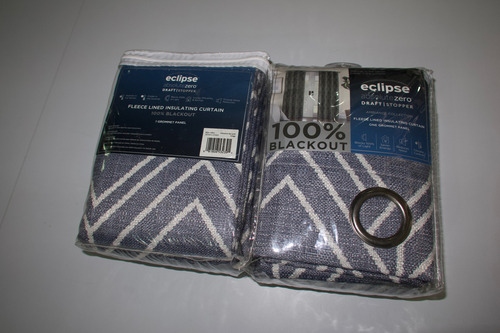 Cortina Roller Blackout Indigo Print 1.27m X 2.13m Eclipse Azul Marino
