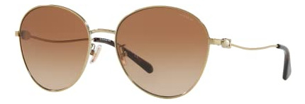 Mujer Entrenadora Gafas De Sol Luz Marco De Oro, 2xzxn