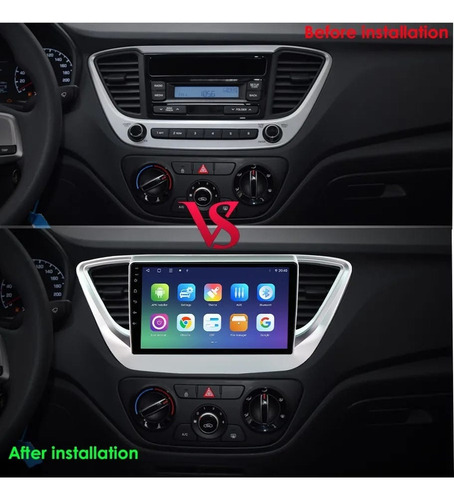 Auto Estéreo Carplay 2+32 Android Auto Touch Hyundai Accent