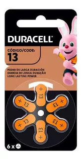 Pila 13 Duracell Sordera Medicada Audífono