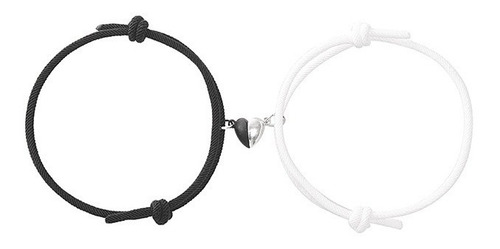Imagen 1 de 2 de Pulsera Corazon Parejas Iman Atraccion Amor Amistad Novios