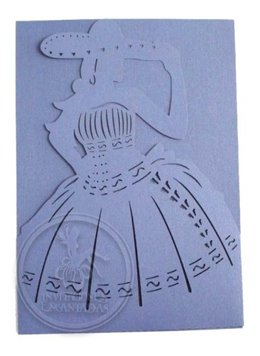 100 Invitaciones Sobre Corte Laser Quinceañera Charra Aperla