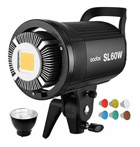 Luz De Video Led Godox Inalámbrica 60 W 433 Mhz Negro