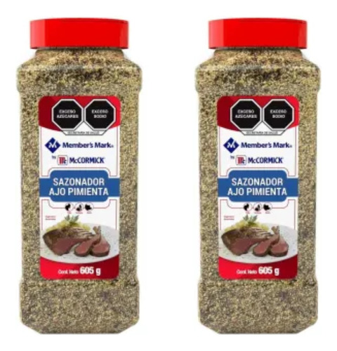 Sazonador Ajo Con Pimienta 605 G - 2 Piezas