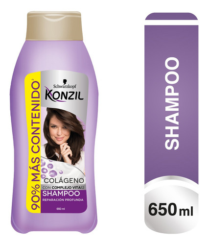  Shampoo Konzil Colageno 650 Ml - Ml