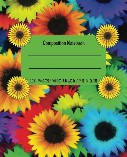 Libro: Composition Notebooks Kids Sunflower Journal| 7.5 X 9