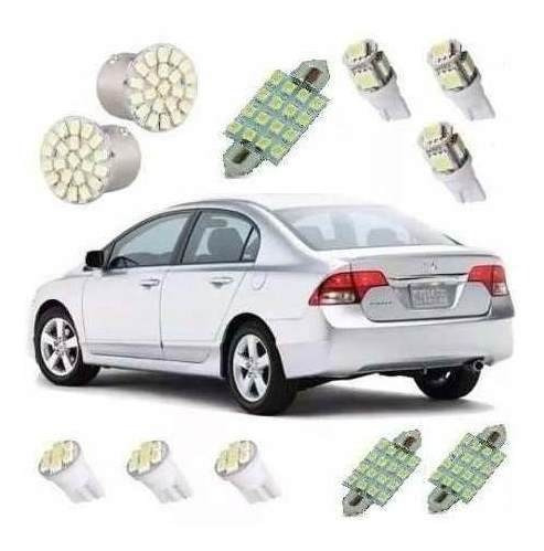 Kit Lâmpadas Leds Honda New Civic Ré Placa Interna Farolet