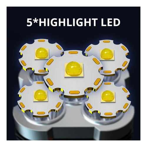Super Poderosa Lanterna Usb Recarregável C Power Light 4 Led Cor da lanterna Preto Cor da luz Branco