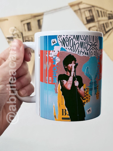 Taza Louis Tomlinson Collage Cerámica Importada Orca