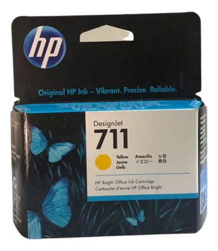 Cartucho Tinta Para Hp 711 Cz132a Amarillo