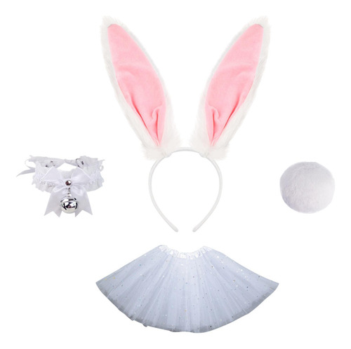 Conjunto De Cola De Diadema Con Orejas De Conejo De Pascua,
