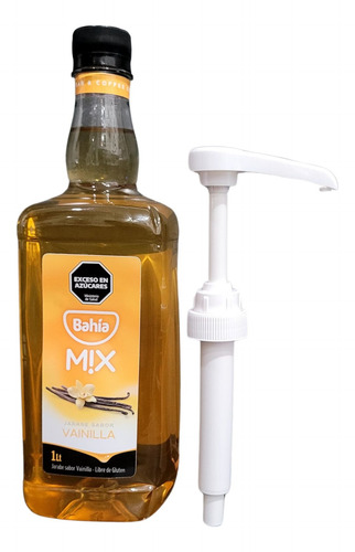 Almibar + Dosificador Regalo. Jarabes Syrups. Sabor Vainilla
