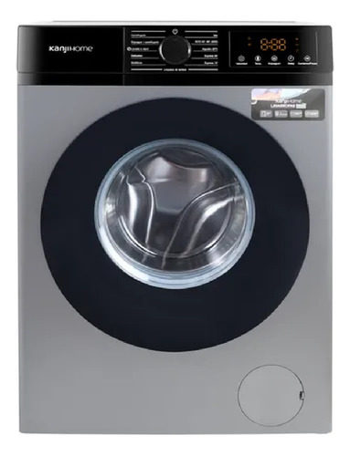 Lavarropas Kanji Home Kjh-wmcfsl Gris 8k Inverter 1200rpm Ct