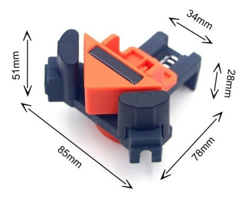 Abrazadera Ángulo Recto 90 Grados Clips Fijación