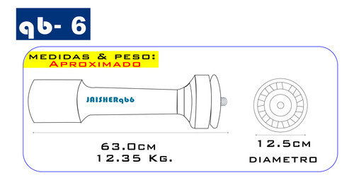 Quemador Industrial Jaisher Qb6 Más Base De Sujeción
