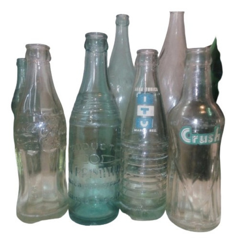 Oportunidad Para Coleccionista Botellas Vidrio Precio X Lote