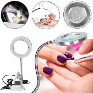 Lampara Led Usb Aro De Luz 2 Tonos P/ Manicura Con Broche