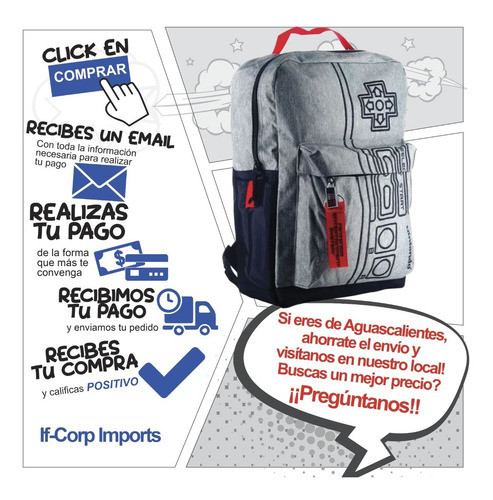 Mochila Nintendo Nes Control Backpack Original Bioworld