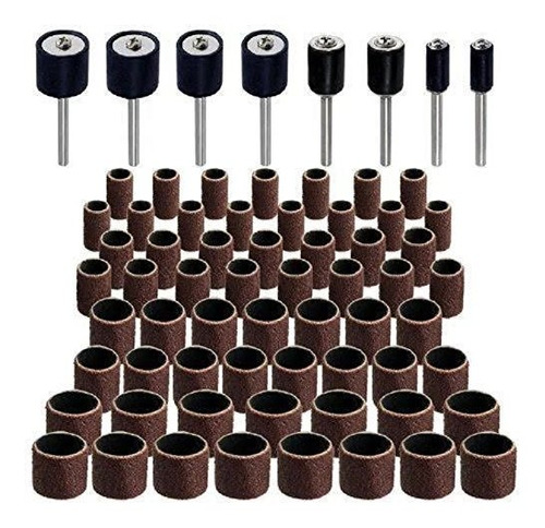 Katzco 51 Piece Drum Kit - 45 Sanding Bands, 6 Mandrills - F