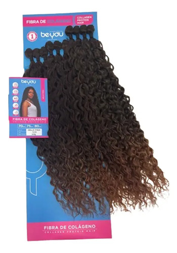 Cabelo Fibra De Colágeno 80cm Na Tela 320g Be.you Hello Miga Cor T2/30