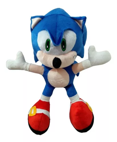 Boneco De Pelúcia Sonic Brinquedo Fofo 40 Cm