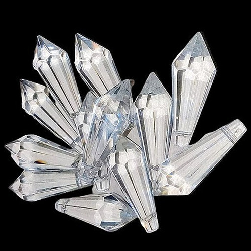 Silant Caireles 12 Prismas 4 Cm Cristal Transparente Pendulo