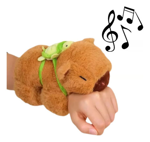 Brazalete Capibara Musical Mueve Colita Con Mochila Tortuga