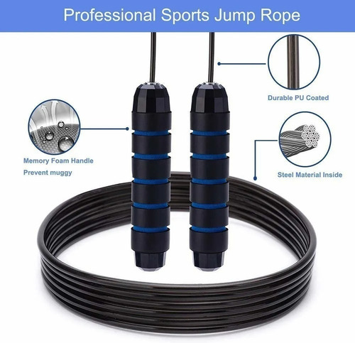 Cuerda Para Saltar Cardio Crossfit Deporte Velocidad / Lhua