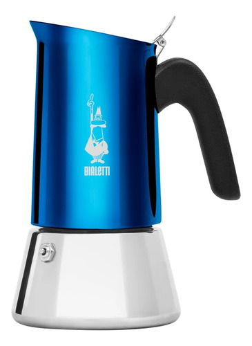 Cafetera Italiana De Acero Venus 6 Tazas Azul Bialetti