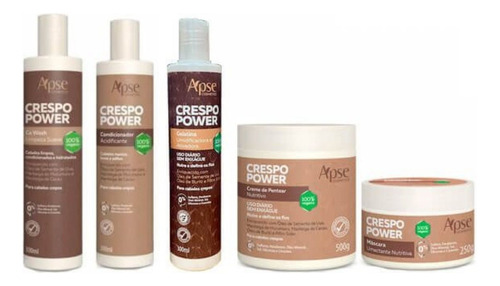 Apse Kit De Tratamento Completo Linha Crespo Power