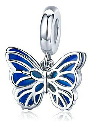 Dije Mariposa Plata 925 Amuleto Mujer