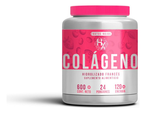 Colageno Hiddrolizado Frances Holix Lab 600gr 24 Servicios