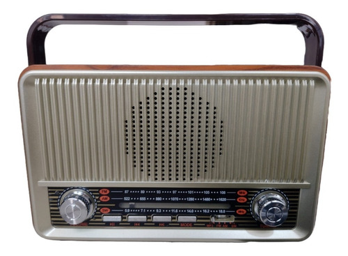 Radio Parlante Retro Vintage Bluetooth Am Fm Sw Recargable