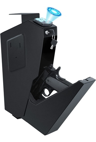 Caja Fuerte Biometrica Para Pistolas - Acceso Rapido 3 Vias.