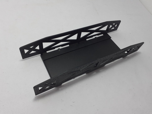 Imagen 2 de 5 de Nico Puente Recto Negro Barandas Bajas Plastico H0 (cpv 28)
