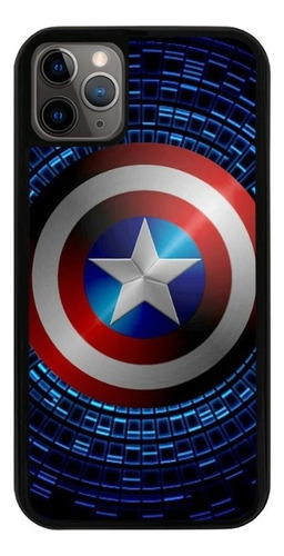 Funda Uso Rudo Tpu Para iPhone Capitan America Marve Moda 06