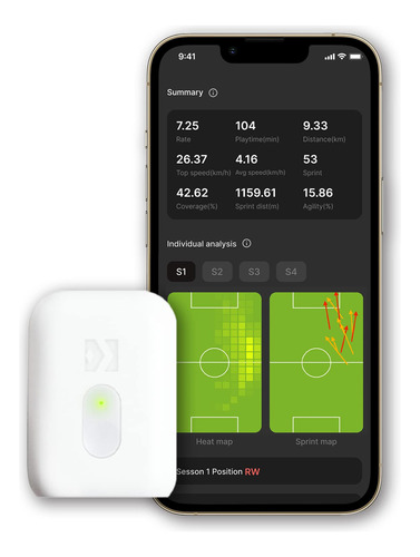 Soccerbee Lite - Chaleco Y Rastreador Portatil Con Gps Para 